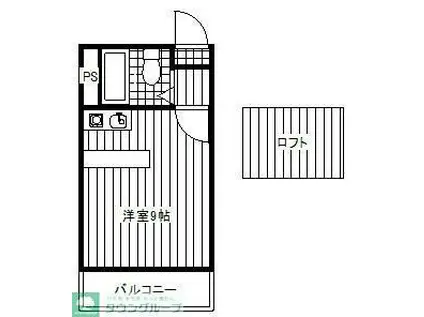 B・S HOUSE(1LDK/1階)の間取り写真