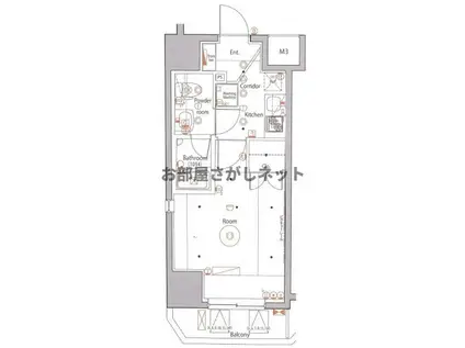 セジョリ上野学生・社会人にオススメ初期費用分割払(1K/7階)の間取り写真