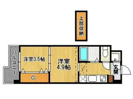 NO55WES.PROJECT博多(2K/13階)の間取り写真