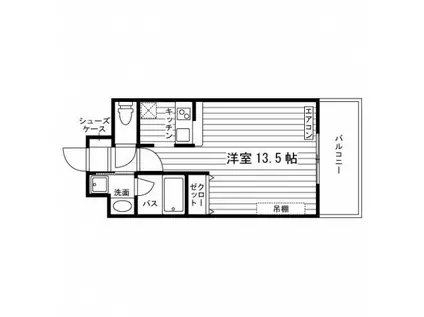 二日町NSビル(1K/3階)の間取り写真
