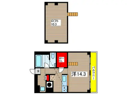OSMANTHUSFRAGRS(ワンルーム/7階)の間取り写真