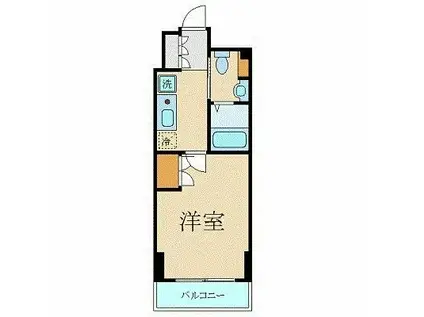 アーバイル目黒エピキュア(1K/4階)の間取り写真