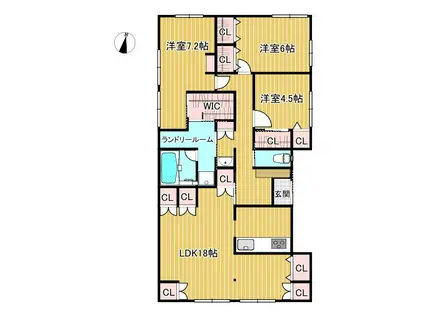 K-FLATS(3LDK/2階)の間取り写真