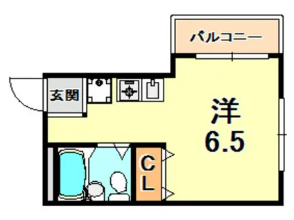 ハイムフィールド(ワンルーム/5階)の間取り写真
