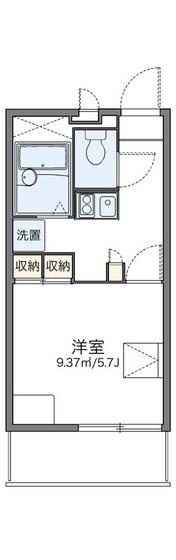 レオパレスエレガンスK(1K/3階)の間取り写真