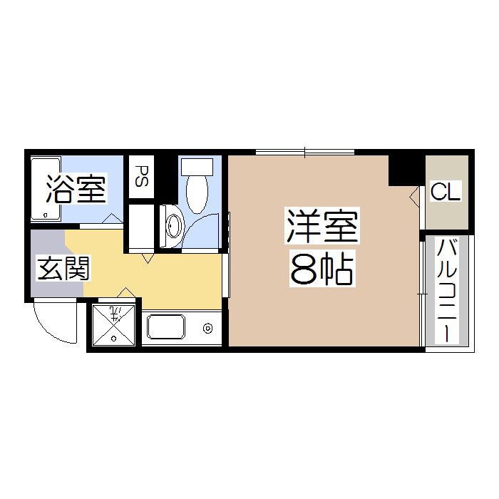 COLLECTION阿倍野(ワンルーム/5階)の間取り写真