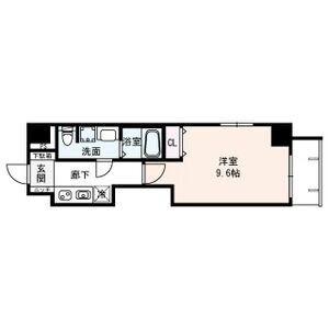 COMENZ梅田(1K/11階)の間取り写真