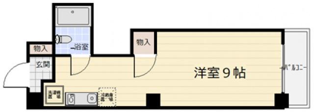 ノワール榎町(ワンルーム/7階)の間取り写真