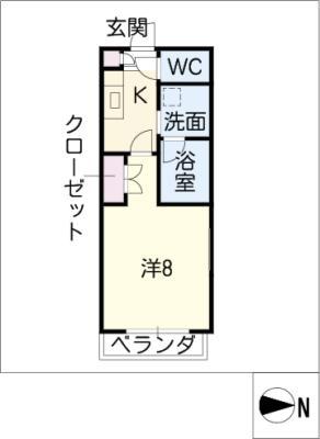 タウンライフ本郷駅前(1K/3階)の間取り写真