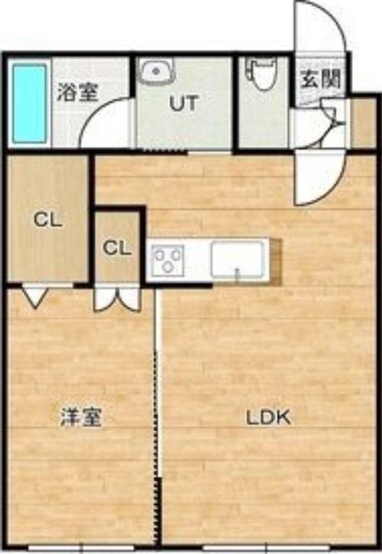 プラリネ(1LDK/5階)の間取り写真