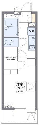 レオパレスエスポ牛川通III(1K/3階)の間取り写真