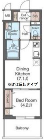 レオンコンフォート神戸駅前(1DK/9階)の間取り写真