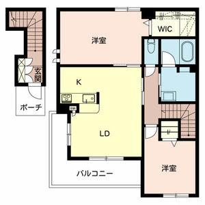シャーメゾン スーリール(2LDK/2階)の間取り写真