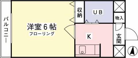 マ・メゾン(1K/1階)の間取り写真