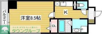 ウィリング(1K/5階)の間取り写真