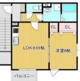 LA-CREA茨木寺田町(1LDK/1階)の間取り写真