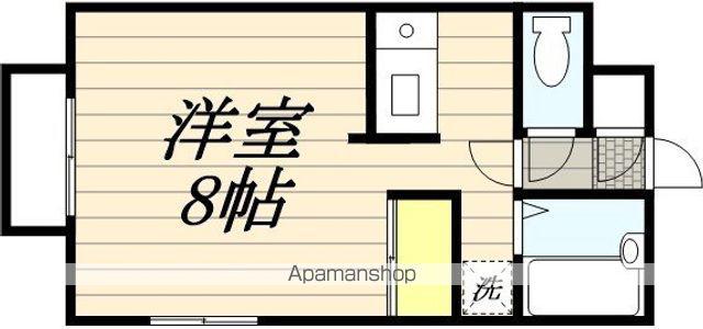 セレニティ川添(ワンルーム/1階)の間取り写真