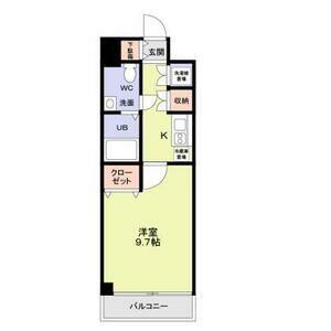 WILL DO 千葉新宿(1K/8階)の間取り写真