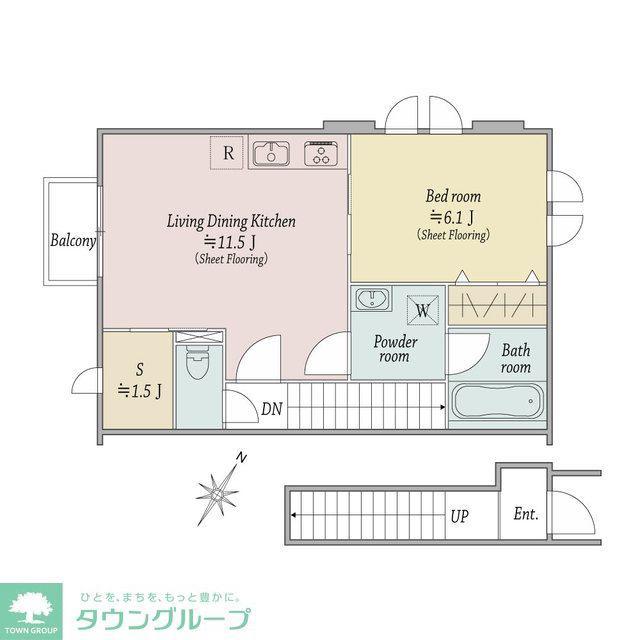 KUKKULA KURIYA(1SLDK/2階)の間取り写真