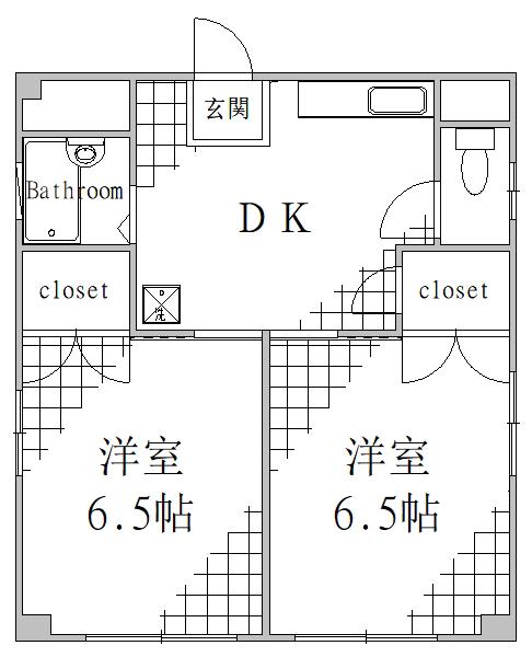 260612アーバンコート森下(2K/3階)の間取り写真