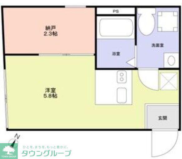 URBAN NEST 杉並(ワンルーム/3階)の間取り写真
