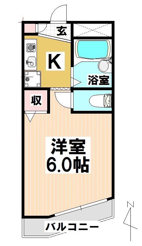 メゾン山崎川(1K/3階)の間取り写真