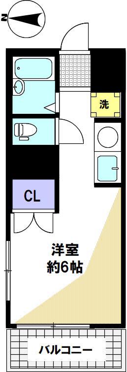 KS PLACE(ワンルーム/3階)の間取り写真