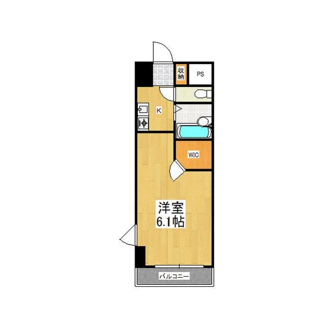 アクシーズグランデ大宮東町(1K/7階)の間取り写真