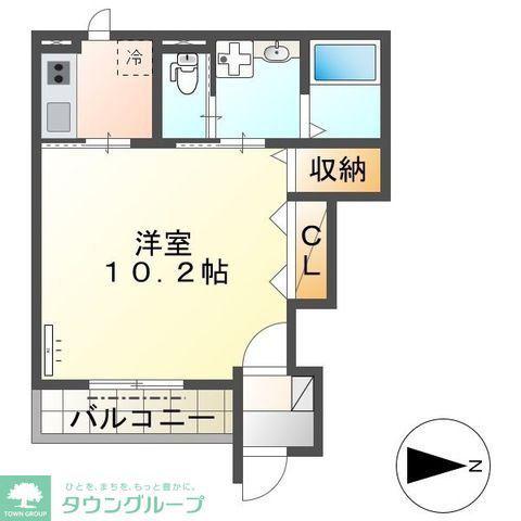 CASA LIMONE(1K/1階)の間取り写真