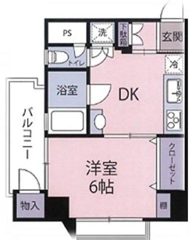 メイゾン南千住(1DK/11階)の間取り写真