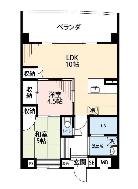 TRIM PLACE(2LDK/2階)の間取り写真