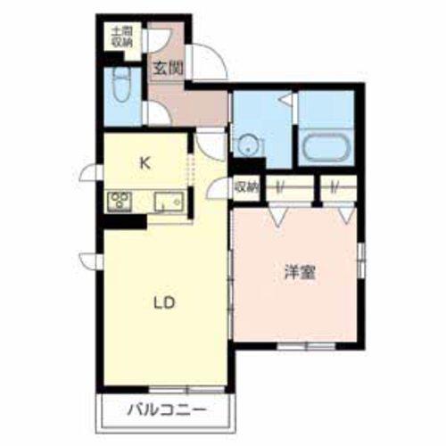 パメラポポ(1LDK/2階)の間取り写真