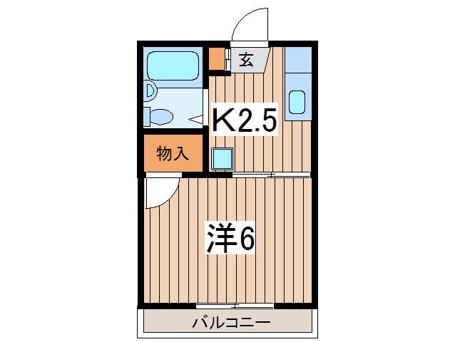 エスポワールツユキ(1K/1階)の間取り写真