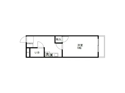 ハイデックパーク(1K/3階)の間取り写真