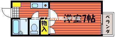 コーポ幸(1K/1階)の間取り写真