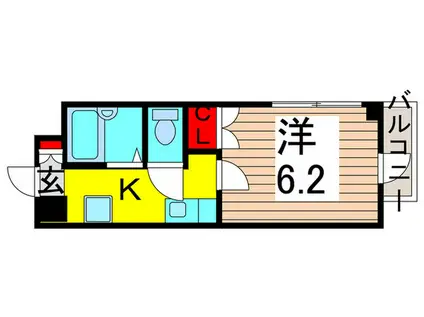 エクセレント綾瀬(1K/3階)の間取り写真