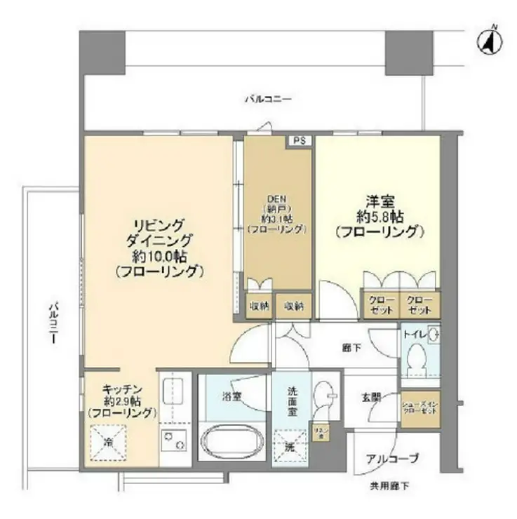 テラス渋谷美竹 11階階 間取り