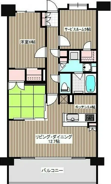 プレシス本厚木パークフロント 3階階 間取り