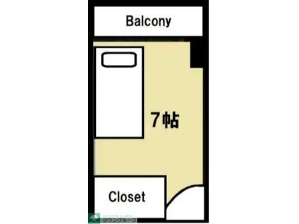 PLENDY-SHARE岩槻(ワンルーム/2階)の間取り写真