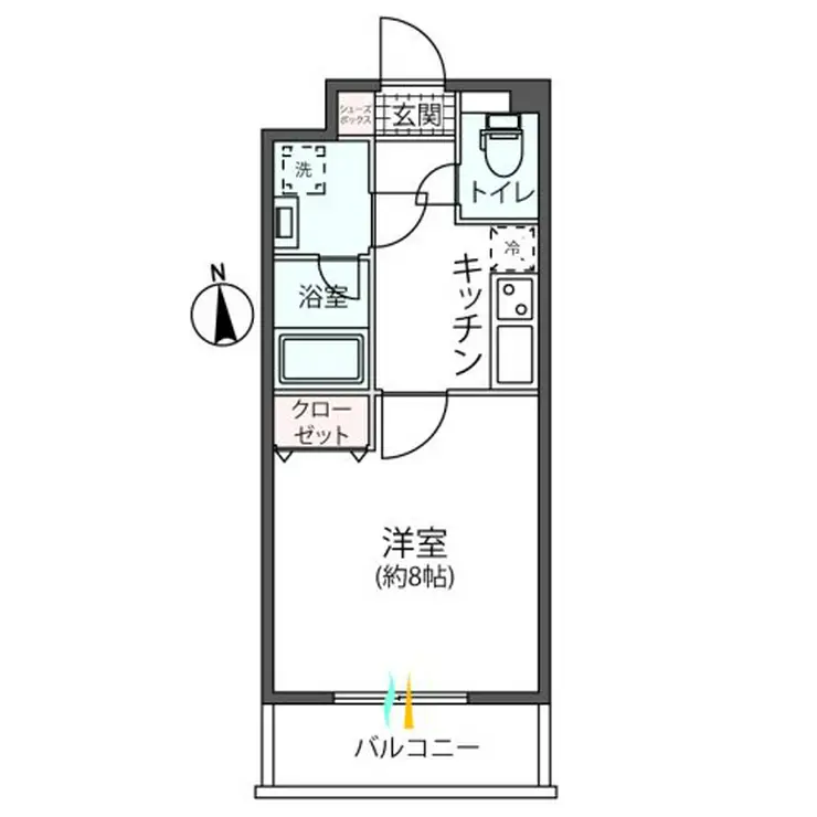 リビエールエビナ 5階階 間取り