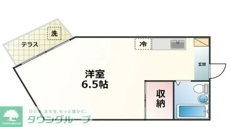 パールハイツ増渕 1階階 間取り