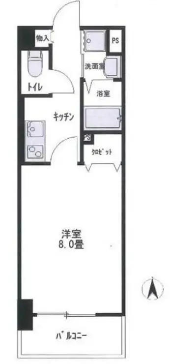 コーラルリーフ大塚 4階階 間取り