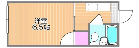 さくらコート下伊福(1K/1階)の間取り写真