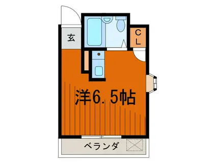 ホワイトシティ(ワンルーム/3階)の間取り写真