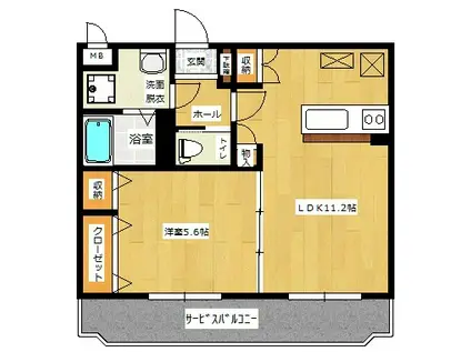 ミヨヒコHK-K1(1LDK/3階)の間取り写真