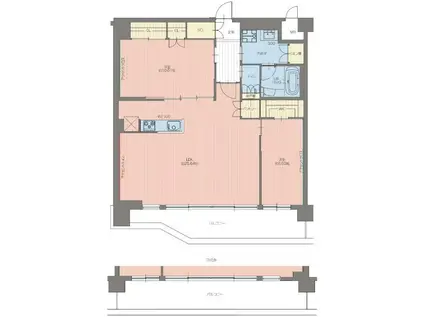 プレジオ宝塚ASIAN(2LDK/6階)の間取り写真