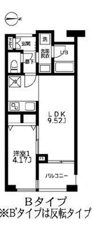 カーザビアンカ 3階階 間取り
