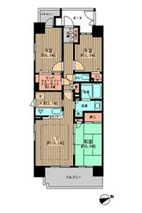 エコロジー浅草橋レジデンス 12階階 間取り