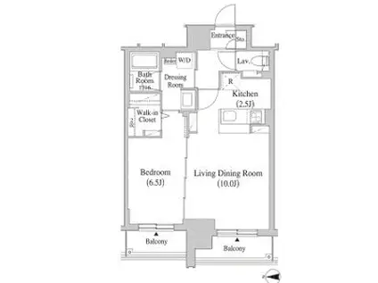 Fリミテッド北広島(1LDK/4階)の間取り写真