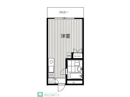 プロスパー八王子(ワンルーム/3階)の間取り写真